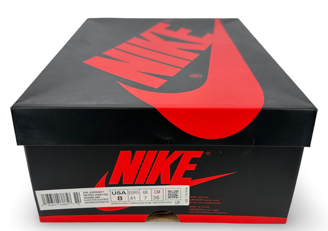 Jordan 1 Retro High Black Satin Gym Red