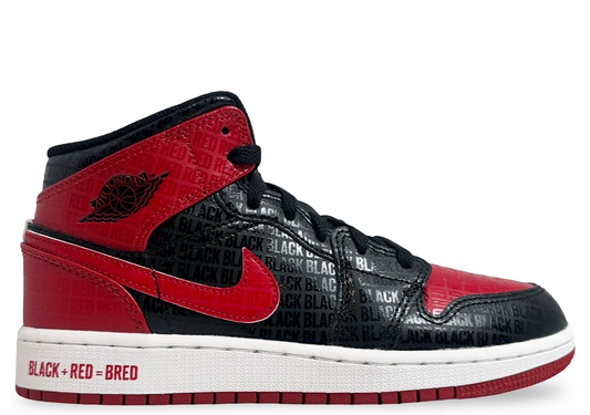 Jordan 1 Mid Bred Text (GS)