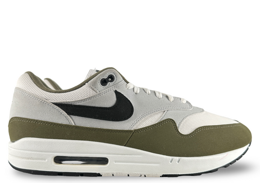 Nike Air Max 1 White Black Medium Olive