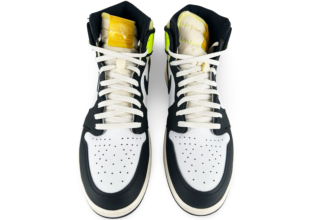 Jordan 1 Retro High White Black Volt University Gold