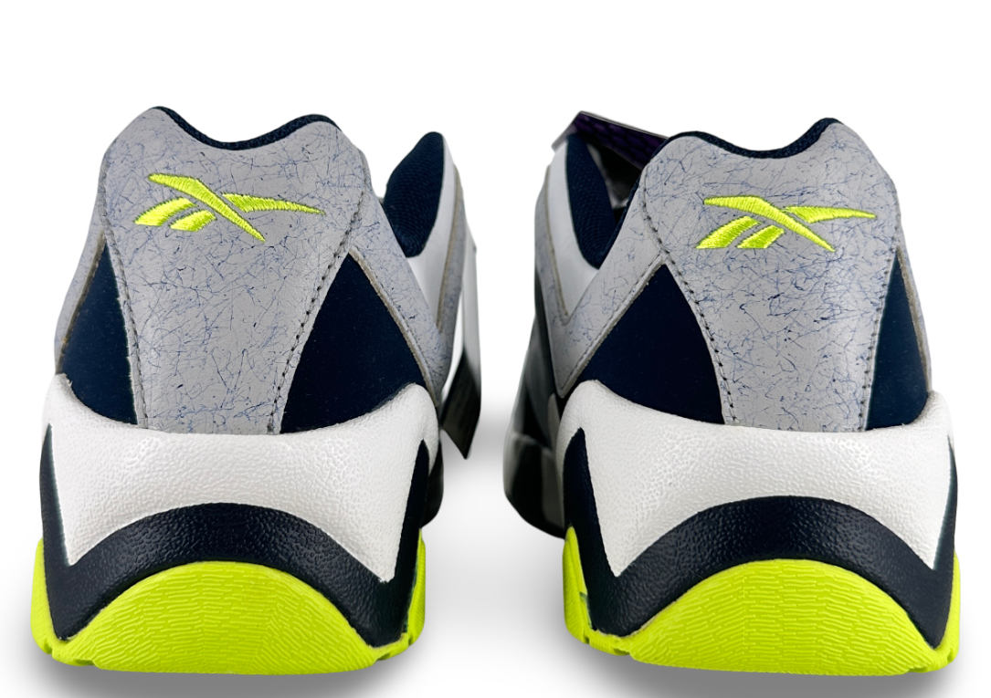Reebok Kamikaze II Low White Steel Blue Solar Yellow