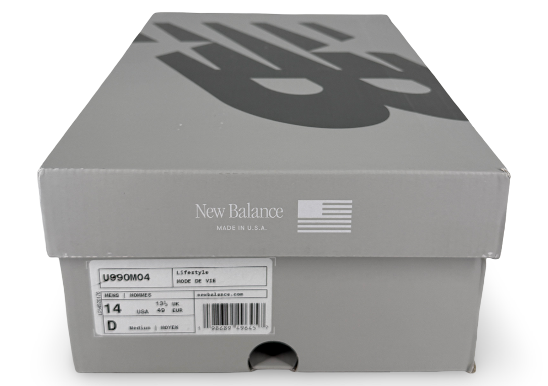 New Balance 990v4 MiUSA Moonbeam Tangerine Heat