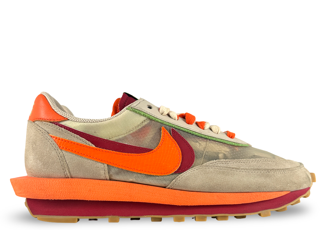 Nike LD Waffle sacai CLOT Kiss of Death Net Orange Blaze