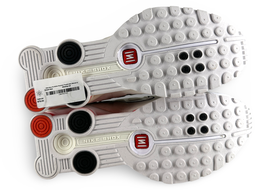 Nike Shox R4 White Phantom Picante Red (Women's)