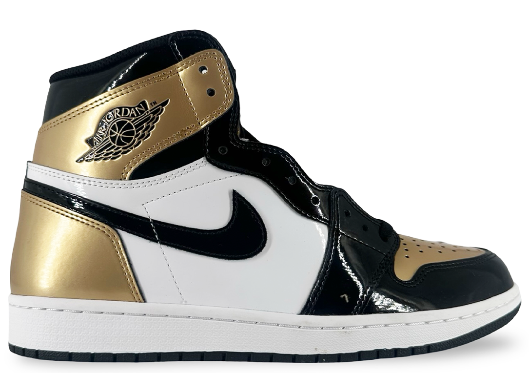 Jordan 1 Retro High NRG Patent Gold Toe