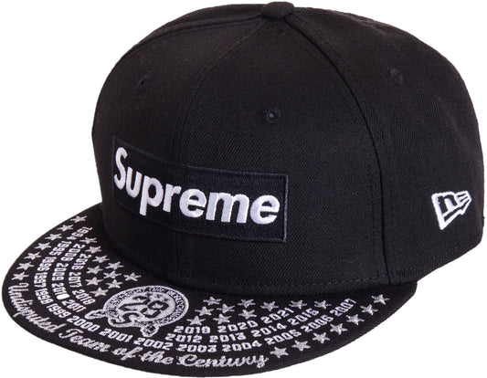 Supreme Undisputed Box Logo New Era Fitted Hat Black