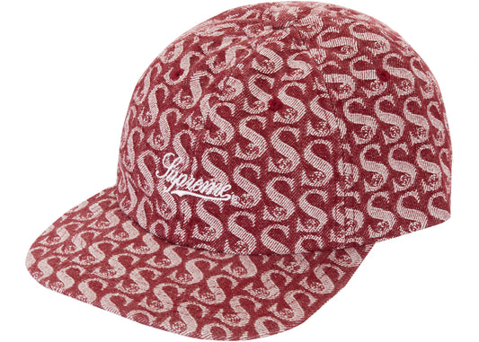 Supreme Monogram Denim 6-Panel Red