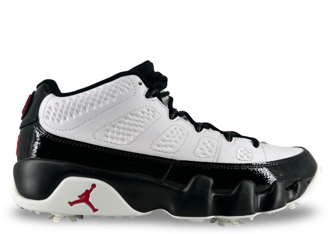 Jordan 9 Retro Low Golf White Black True Red