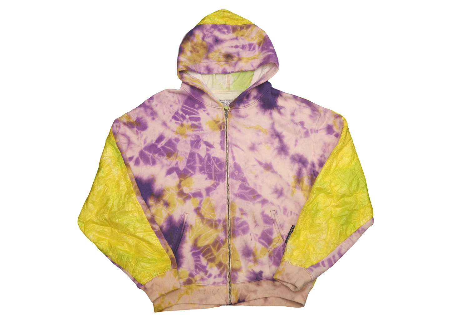 Kapital Tie Dye Hoodie Quilt Zip Up