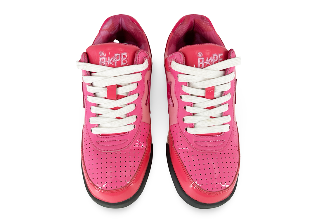A Bathing Ape Bape Road Sta Patent Leather Pink (2022)