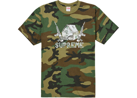 Supreme Origami Tee Woodland Camo