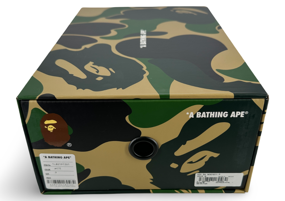 A Bathing Ape Bape Sta #2 White Patent
