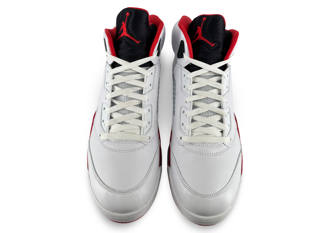 Jordan 5 Retro Fire Red Black Tongue (2025)