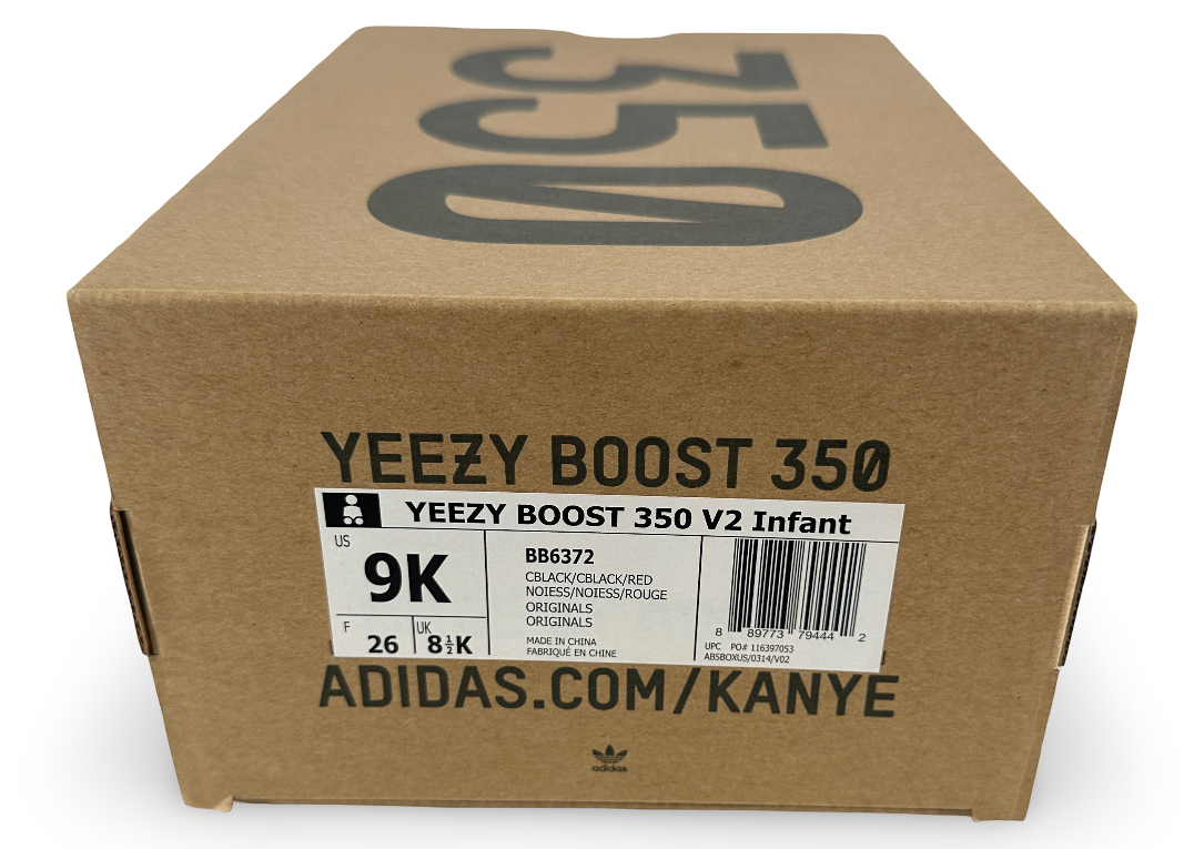 adidas Yeezy Boost 350 V2 Black Red (Infants)