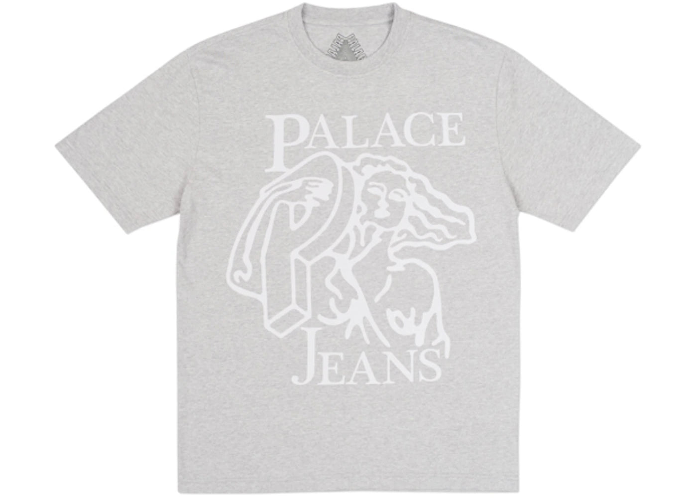 Palace P Jeans T-Shirt Grey Marl/White