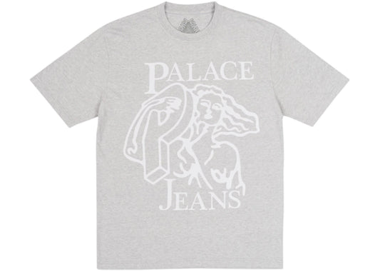 Palace P Jeans T-Shirt Grey Marl/White