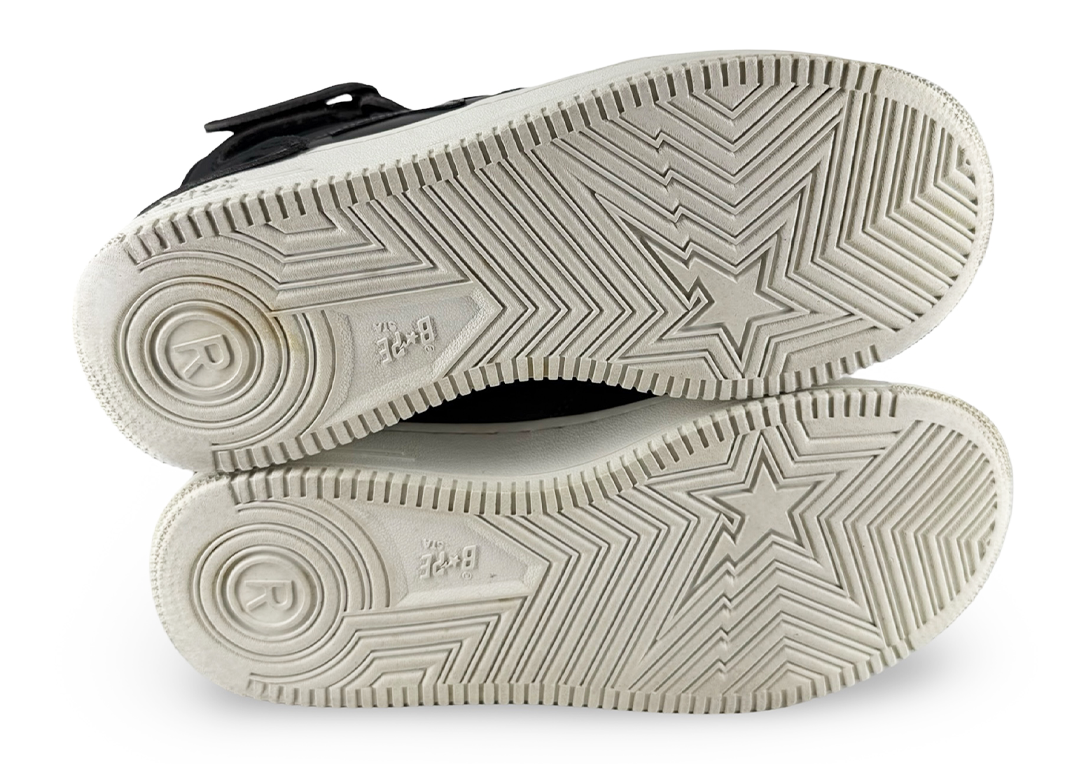 Bapesta Mid M2 'Black White'