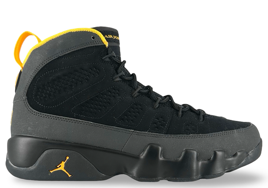 Jordan 9 Retro Dark Charcoal University Gold