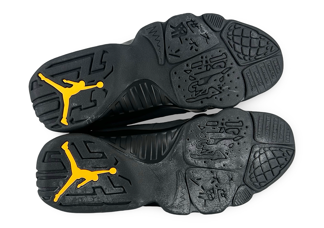 Jordan 9 Retro Dark Charcoal University Gold