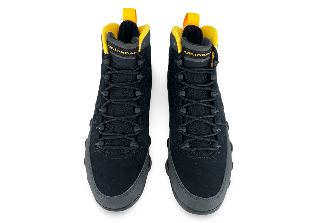 Jordan 9 Retro Dark Charcoal University Gold