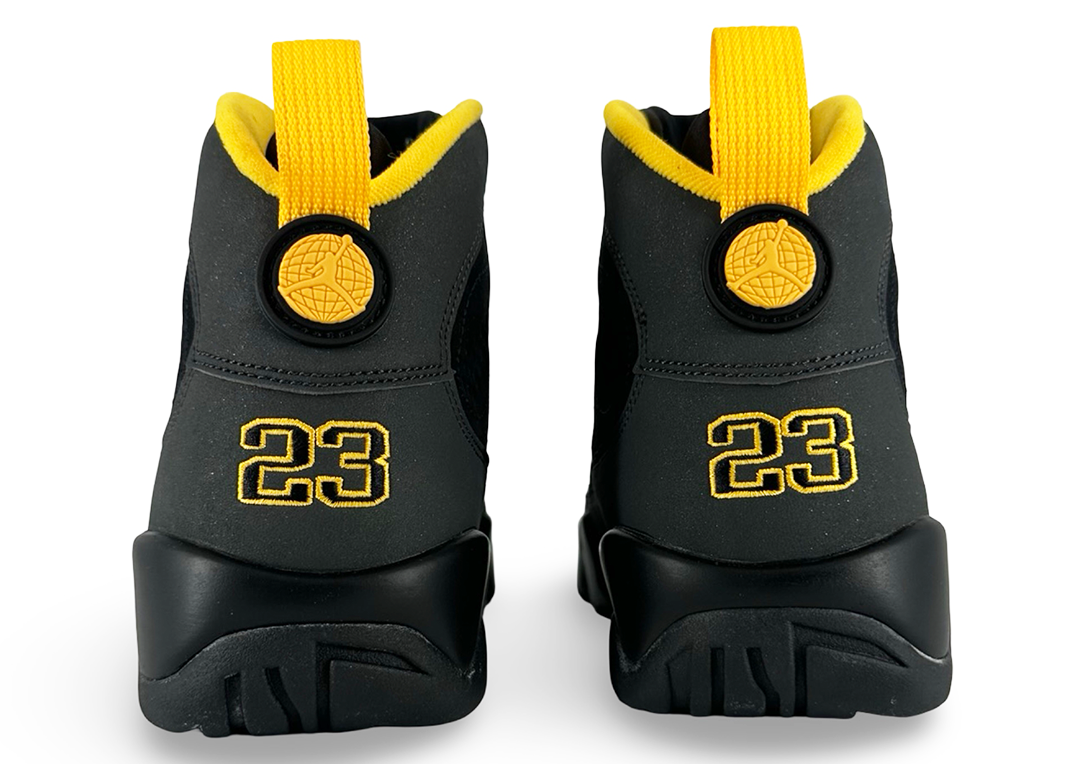 Jordan 9 Retro Dark Charcoal University Gold