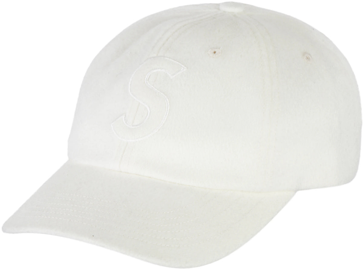 Supreme Wool S Logo 6 Panel (FW21) White