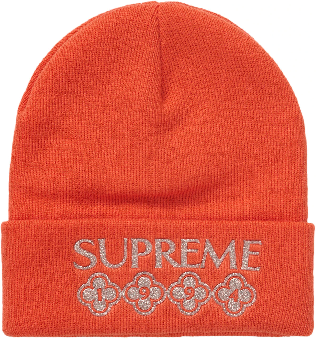Supreme Glitter Beanie Orange