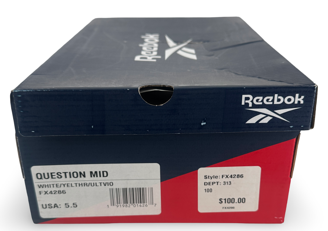 Reebok Question Mid Yellow Toe (GS)