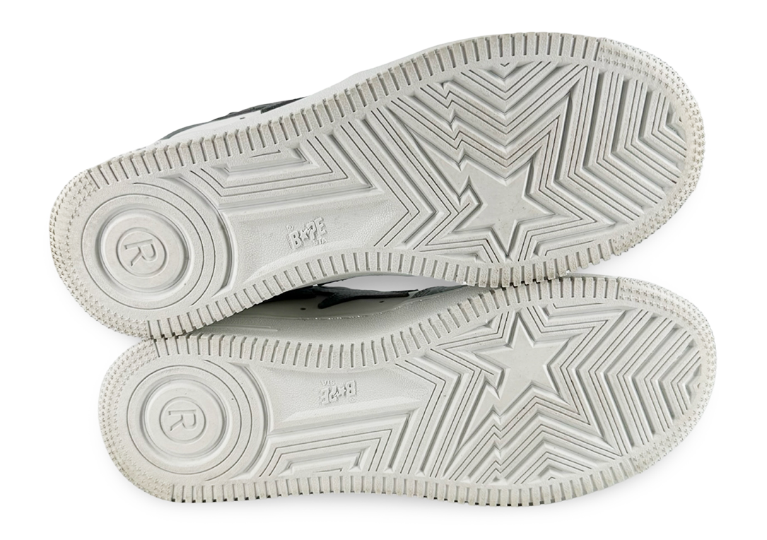 A Bathing Ape Bape Sta #4 Line Camo White Grey