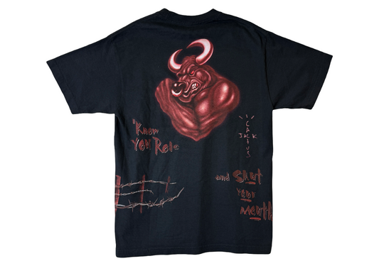 Travis Scott x WWE Know Your Role The Rock Tee Black