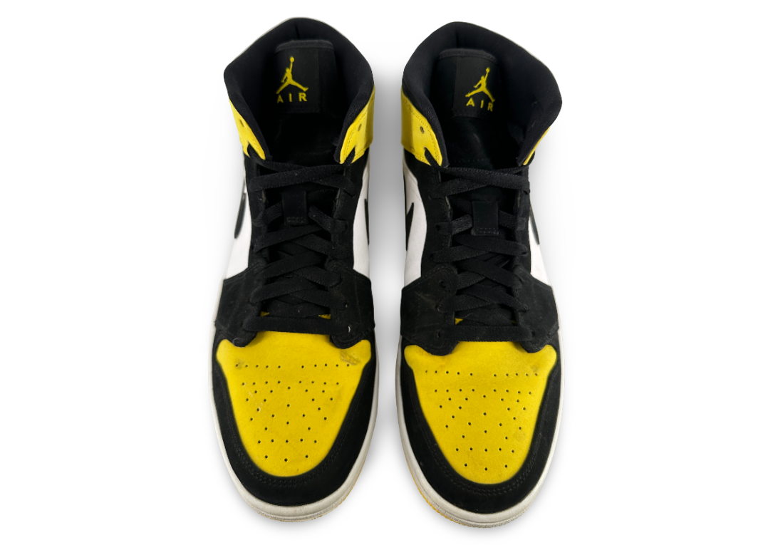 Jordan 1 Mid Yellow Toe Black