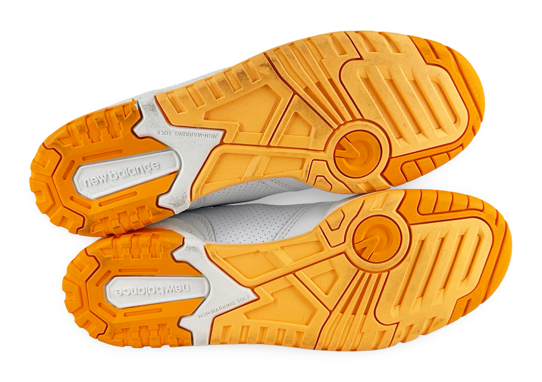 New Balance 550 White Vibrant Orange