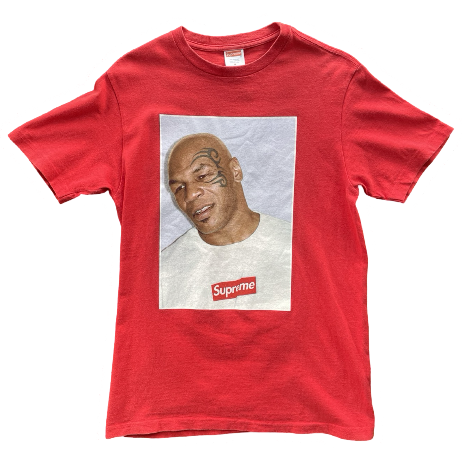 Supreme Mike Tyson Photo Tee Red Box Logo (2007) (Worn)