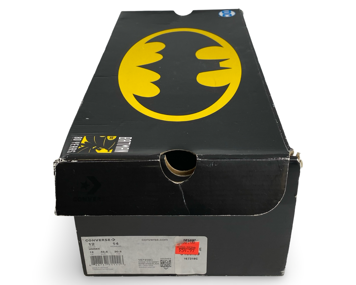 Converse Chuck Taylor All Star 70 Hi Batman 80th Anniversary White