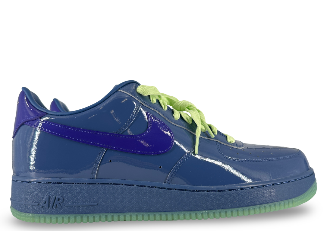 Nike Air Force 1 Low Patent Leather Mystic Navy Grape Ice