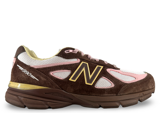 New Balance 990v4 MiUSA Pumpernickel Pink Chalk