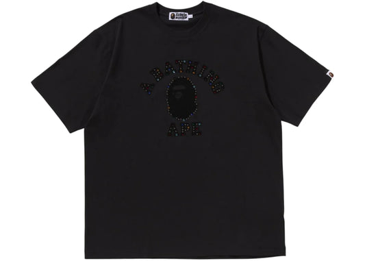 BAPE Color Stone College Relaxed Fit Tee Black