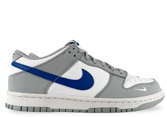 Nike Dunk Low Mini Swoosh Wolf Grey Game Royal (GS)