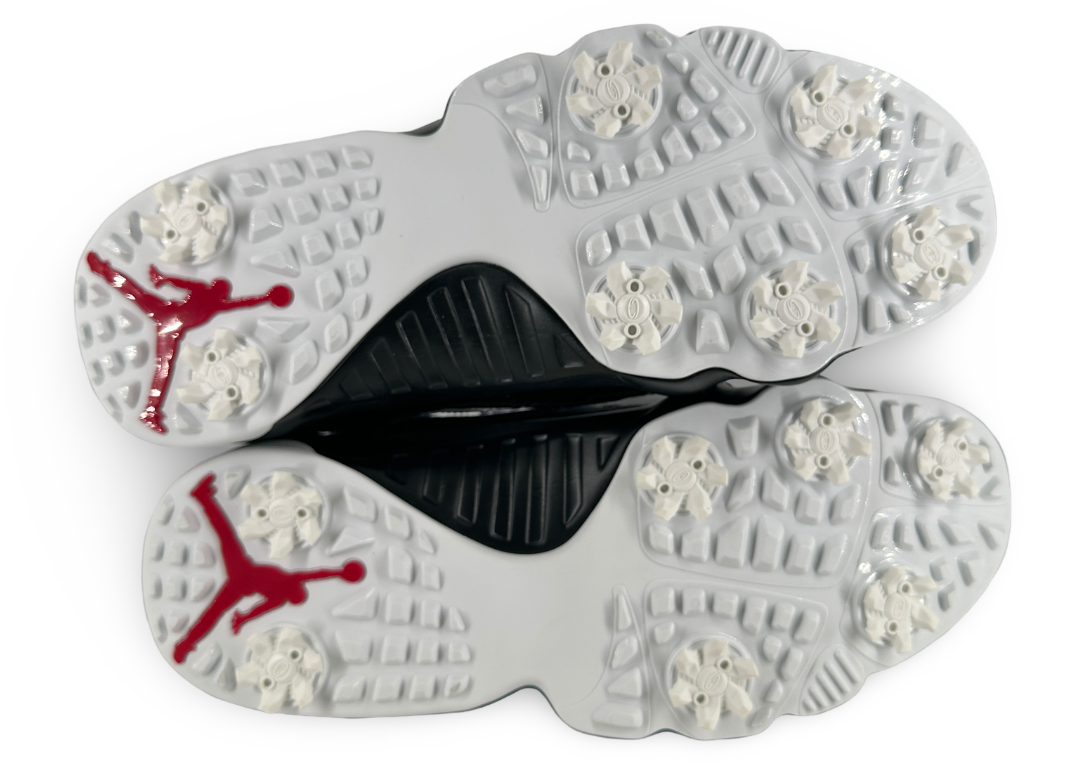 Jordan 9 Retro Low Golf White Black True Red