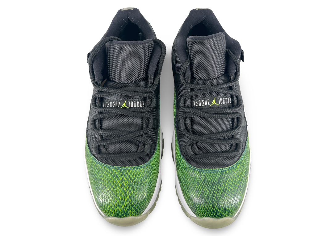 Jordan 11 Retro Low Green Snakeskin
