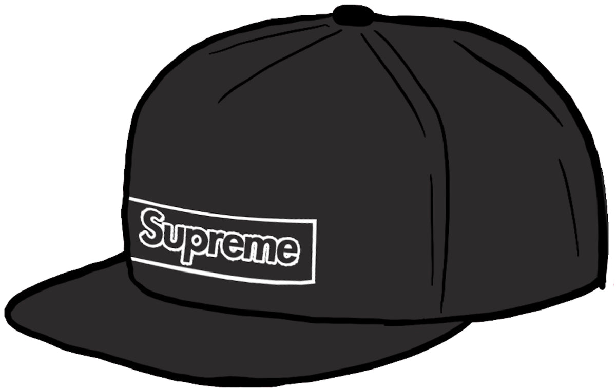 Supreme KAWS Chalk Logo 5-Panel Black