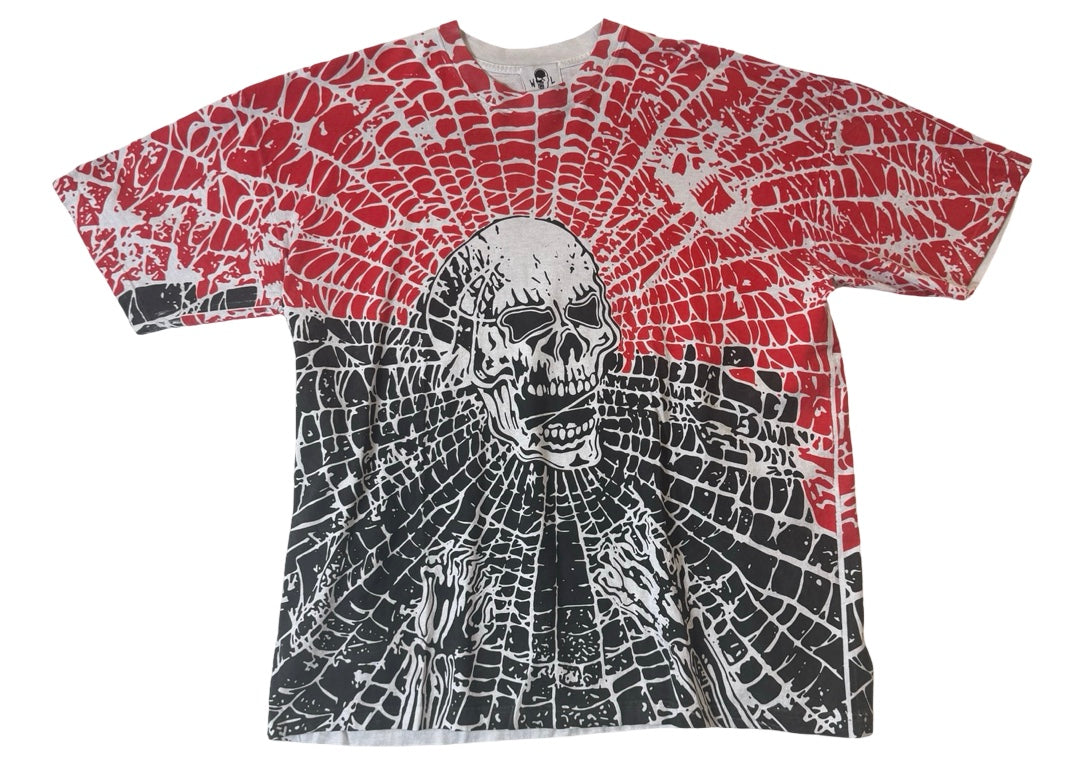 Warren Lotas Spider Web Skull T-Shirt