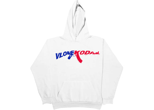 Kodak Black x Vlone 47 Hoodie White