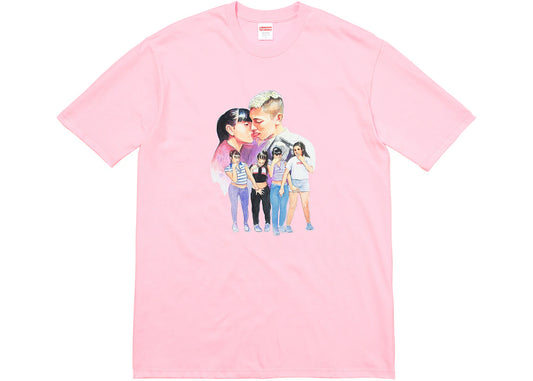 Supreme Kiss Tee Light Pink