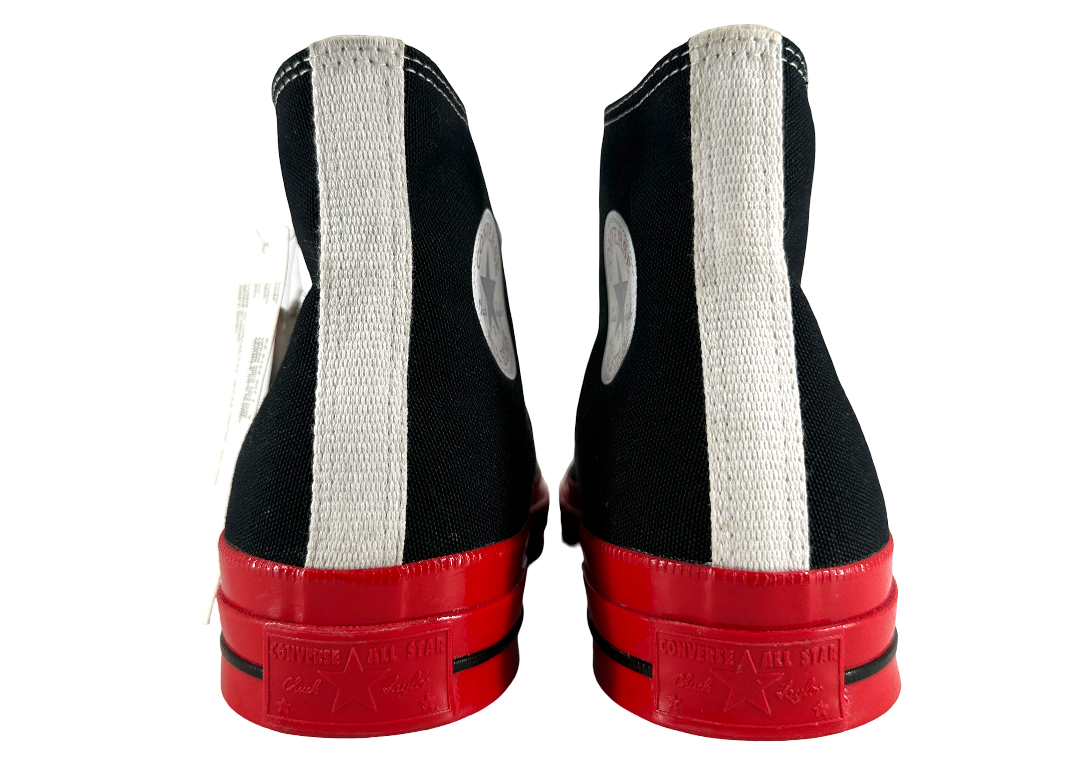 Converse Chuck Taylor All Star 70 Hi Comme des Garcons PLAY Black Red Midsole
