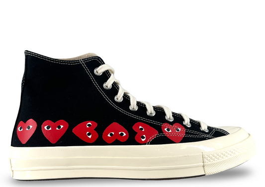 Converse Chuck Taylor All Star 70 Hi Comme des Garcons PLAY Multi-Heart Black