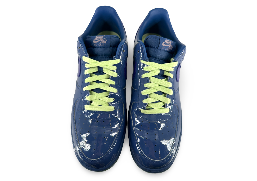 Nike Air Force 1 Low Patent Leather Mystic Navy Grape Ice