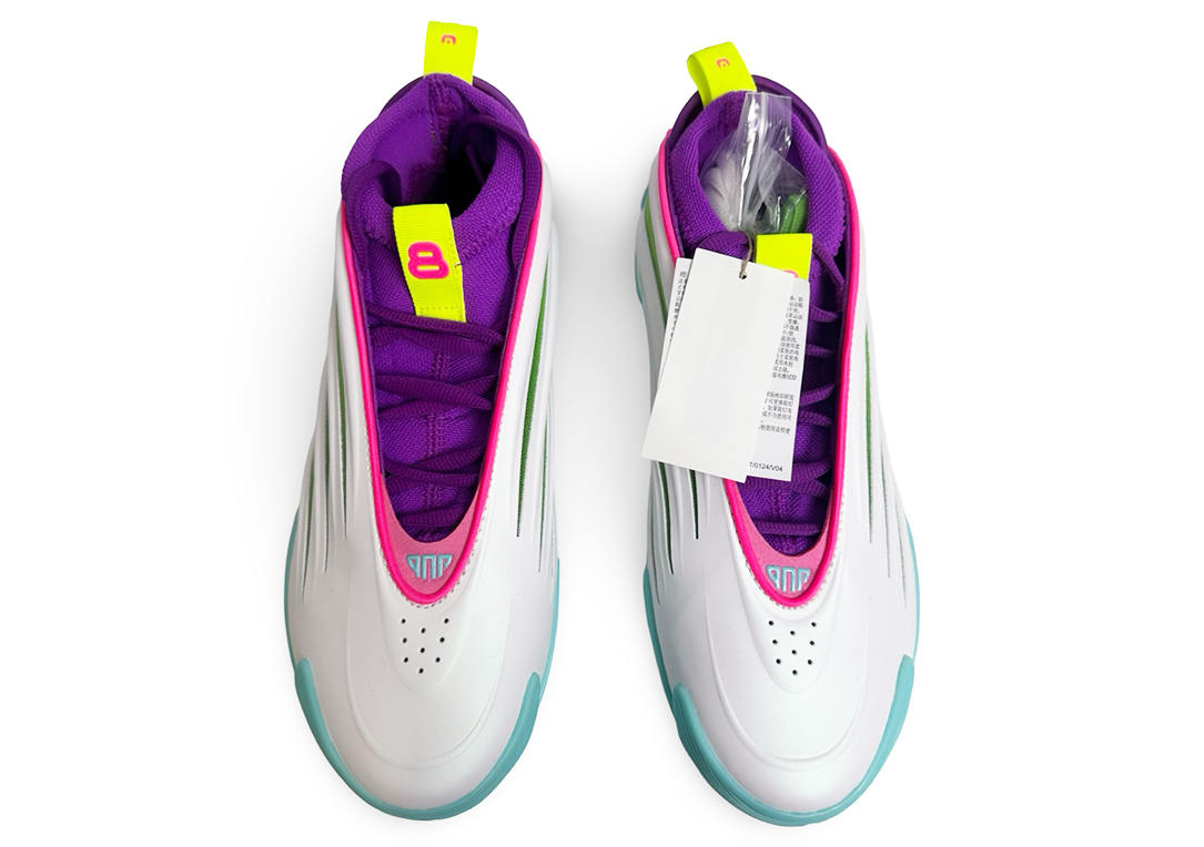adidas Harden Vol. 9 Jalen Williams White Lucid Lime Pink