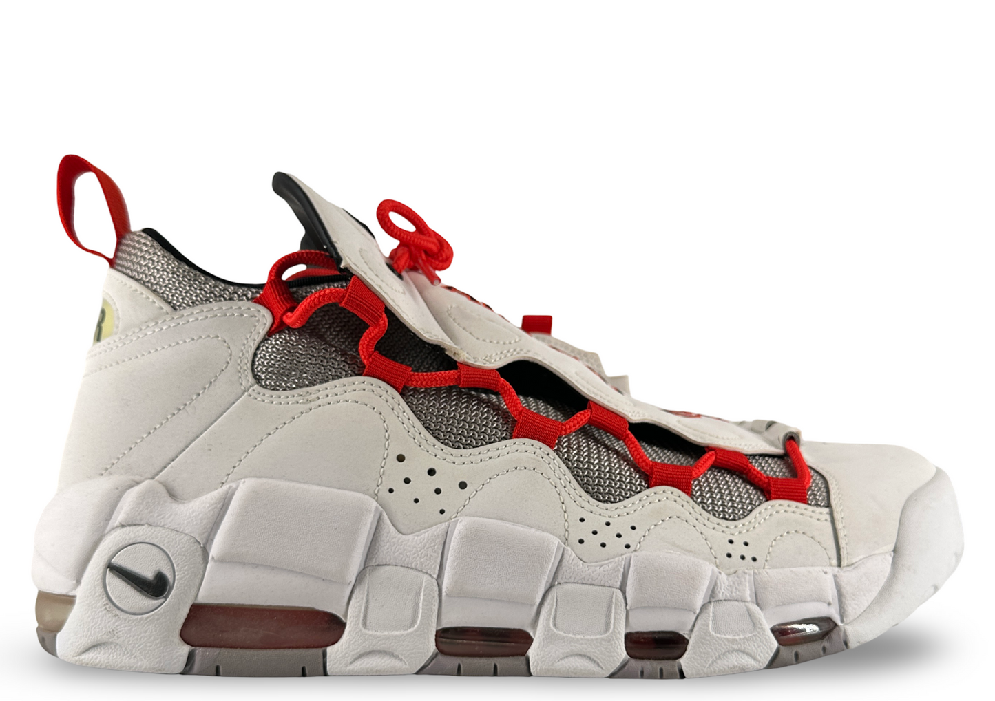 Nike Air More Money White Habanero Red Atmosphere Grey