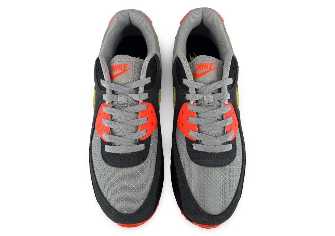 Nike Air Max 90 Light Smoke Grey Hyper Crimson Limelight